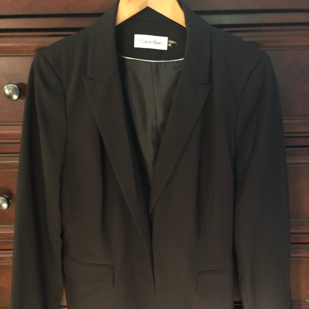Classic black career blazer jacket